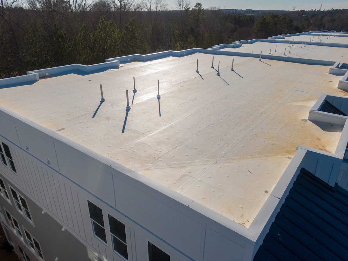 Drone Photos of New Roof Construction