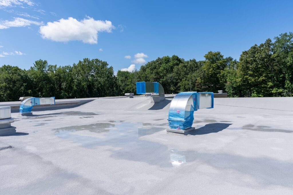 new commercial roof weddington