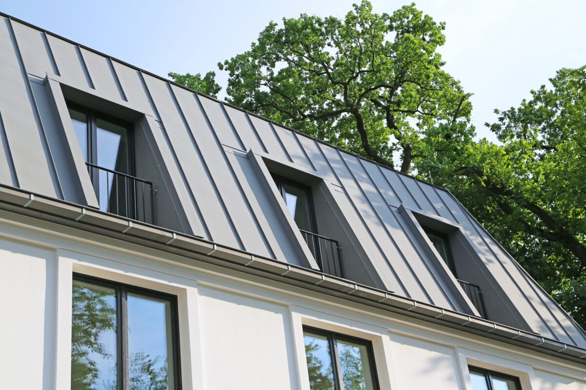 new metal roof home