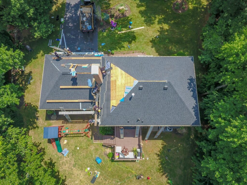 should i stay home during roof replacement 