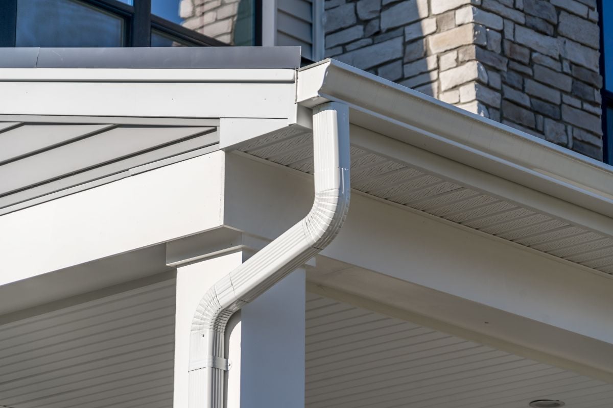 what is fascia on a house white modern fascia and gutter system