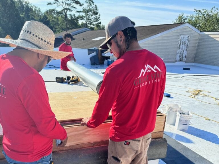 asphalt roofing contractor Great State roofing making plans for project