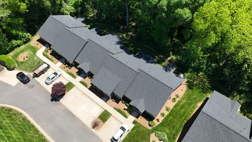 SouthPark Charlotte Roof Replacement with Landmark PRO Shingles and Standing Seam Copper