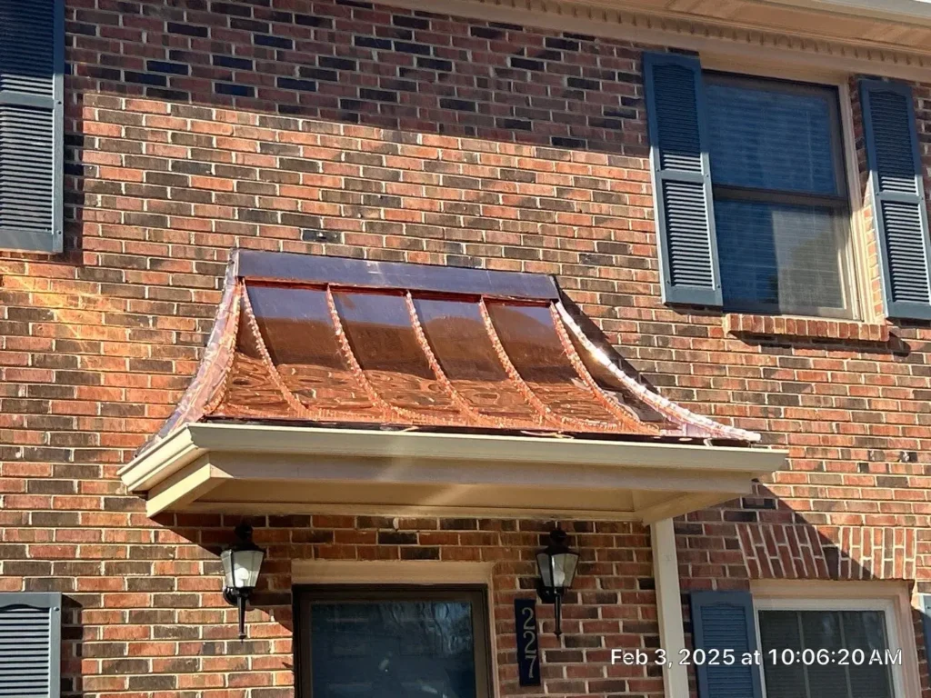 Eight Custom Radial Standing Seam Copper Roofs