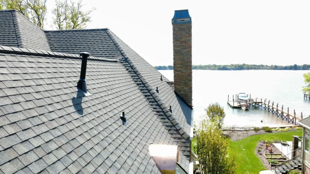 Architectural shingle roof replacement on Lake Norman home in Mooresville NC 