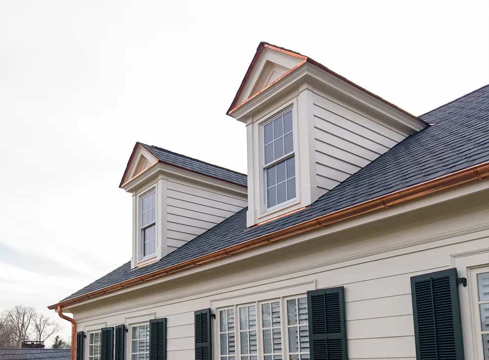 Luxury shingle and custom copper roofing by Great State Roofing