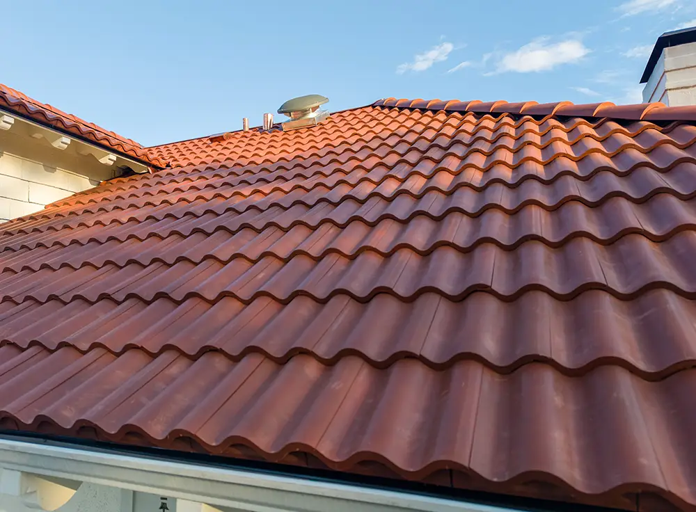Brava Spanish Barrel Tile in Tuscan Clay on Greensboro home