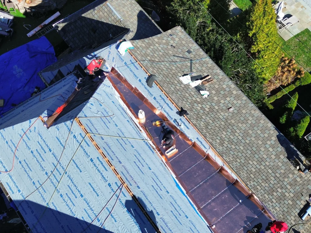 Standing Seam Copper Roof 