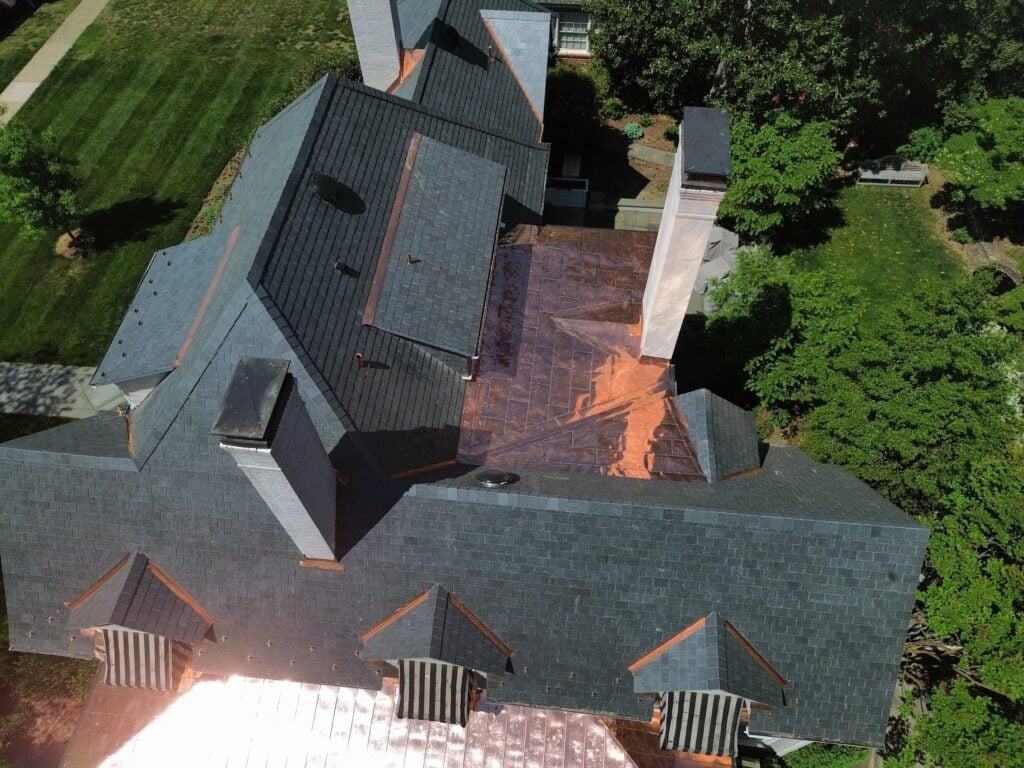 Custom Soldered Flat-Lock Copper Roofing