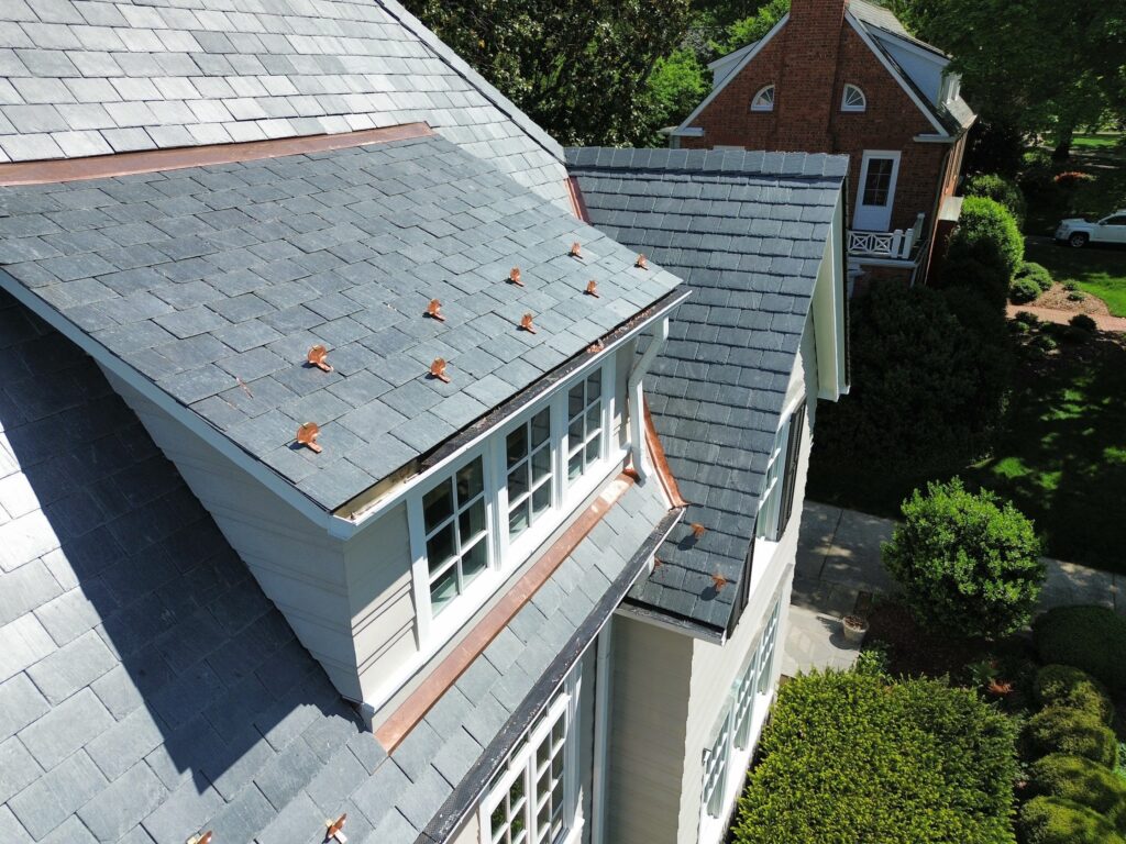 Natural Slate Roofing for an Architecturally Detailed Home